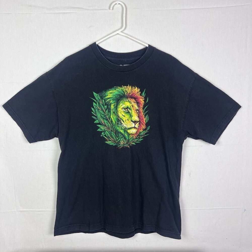 LRG : Lifted Research Group : Self Portrait Tee Black Lion - Size XL Black